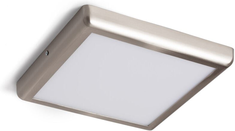 LED-Leuchte 24W Eckig Metall 300x300 mm Design Silber 6000K Kaltweiß