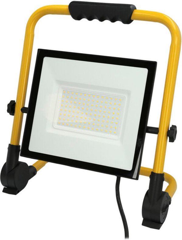 Wolfpack - Foco Led Plano 100 Watt / 4000 k / ip 65 / 8000 lúmenes. Con Asa De Transporte.
