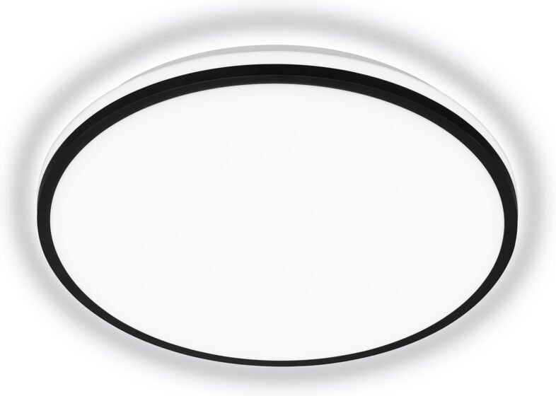 Pulap a eek a led Deckenlampe, eek a, 50.000h Licht, Indirektes Licht, Neutralweißes Licht, schwarz, Ø33 x 6 cm - Brilon...
