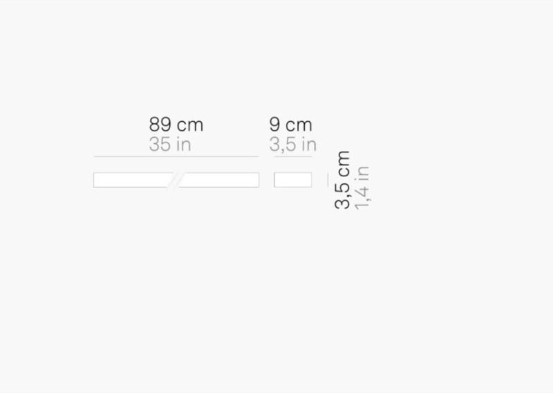 Streifen-LED-Wandleuchte 28 w 3444 lm 89 cm 3000 k weiß