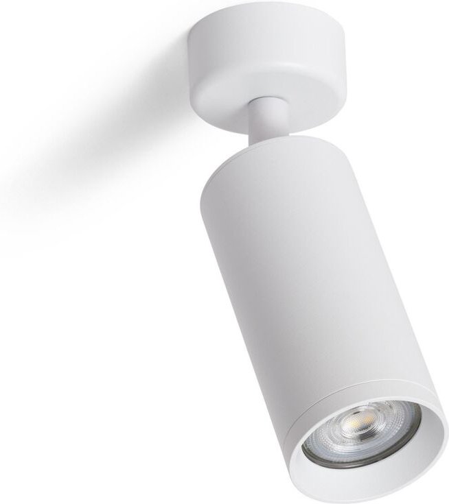 Strahler-Lampenfassung Aluminium für GU10 Glühbirnen Quartz Weiß