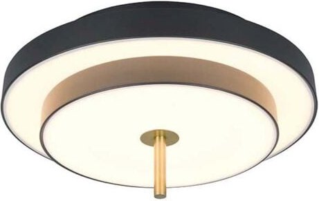 LED Deckenleuchte Deckenlampe Wohnzimmerlampe Schwarz-Gold Switch Dimmer D 40 cm