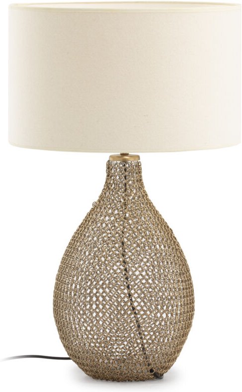 Tischlampe 25X25X45 Kristall/Goldenes Metall/Ohne Schirm