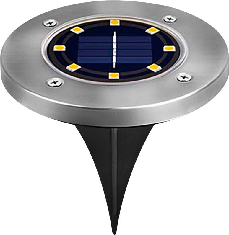 Alfa Dyser - Korpass Edelstahl-LED-Solarspieß 1 w 3 Einheiten Kaltlicht