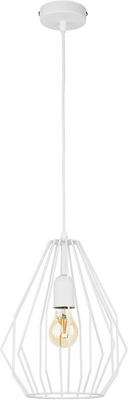 TK Brilliant 23cm Drahtrahmen Pendelleuchte Deckenleuchte Weiß 1xE27