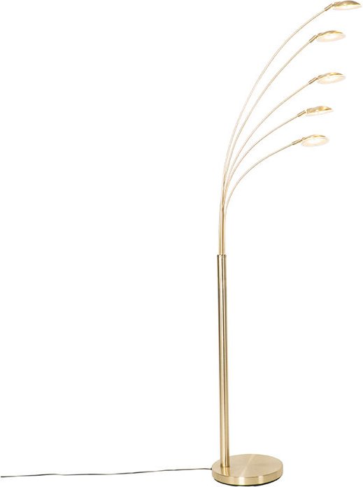 Design Stehleuchte Messing inkl. led 5-flammig - Sixties Trento