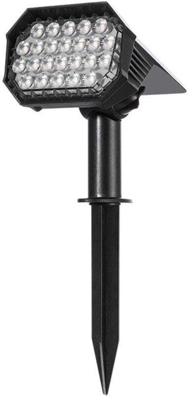 Set mit 2 LED-Solar-Außenstrahlern, IP65 wasserdicht, leistungsstarkes, verstellbares Licht, Solar-Bodenleuchten für den...