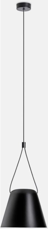 Leds-C4 Attic - Dekorativer hängender Deckenanhänger Matt Schwarz 1x E27 / 250cm