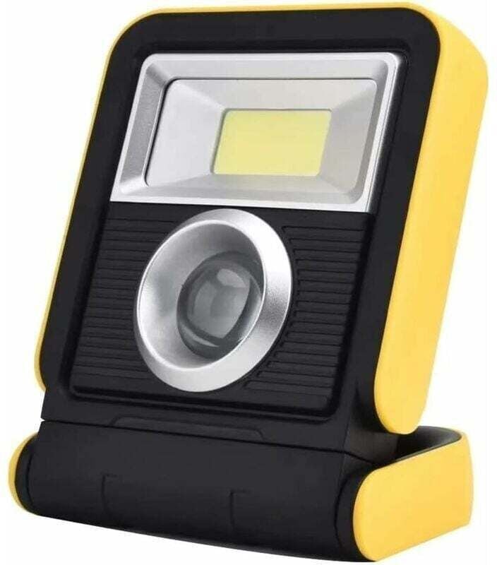 Wiederaufladbare, solarbetriebene LED-Arbeitsleuchte mit USB-Anschluss für den Außenbereich – Tragbare COB-LED-Laterne, ...