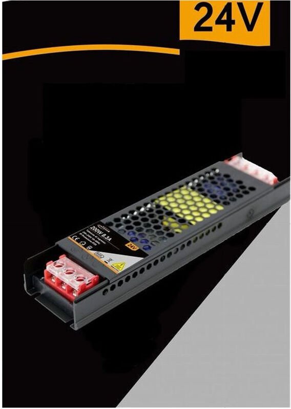 Trade Shop Traesio - Trade Shop - schlankes stabilisiertes netzteil 24V 200W schaltertransformator 8,3MHA FHYLA200W24V -