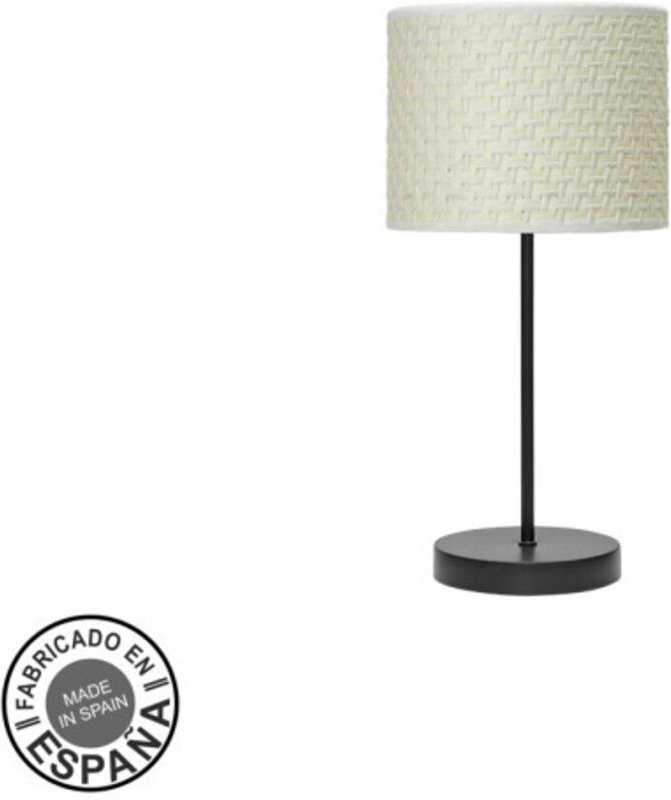 Fashion Tischleuchte 1xe14 schwarz/braun weiß 42x17x17 cm