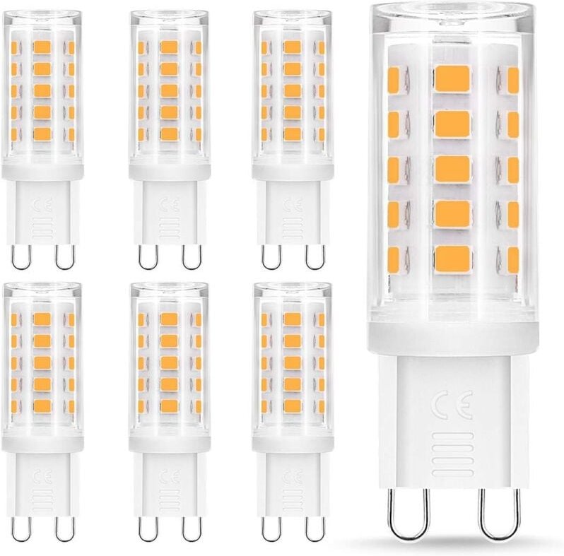 Ersandy - G9-LED-Lampen, 4 w, entspricht 40 w Halogensockel, 400 lm, Warmweiß 3000 k, 360° Drehwinkel, nicht dimmbar, fü...