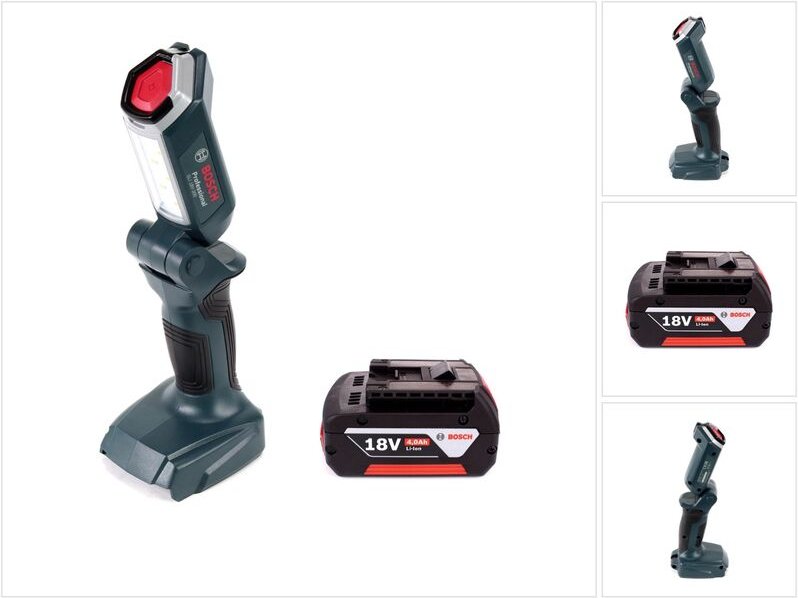 Bosch - Professional gli 18V-300 Akku Lampe + 1x gba 18 v 4,0 Ah Akku - ohne Ladegerät