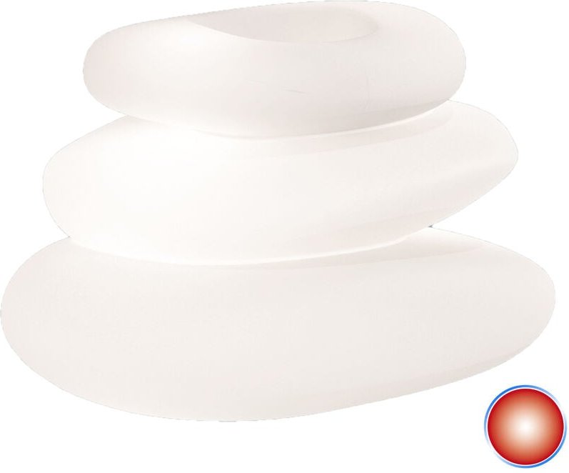 Vase Lampe Einrichtungszubehör in Harz 75X62X47 h Mod. Eden Pot Bright Rote Lampe