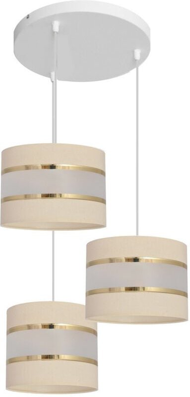 Helen Cluster Pendelleuchte Ecru, Gold, Weiß 35cm - Helam