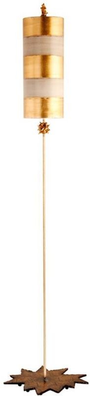 Stehleuchte Standleuchte Designleuchte Blattgold Taupe Brennnessel Design E27