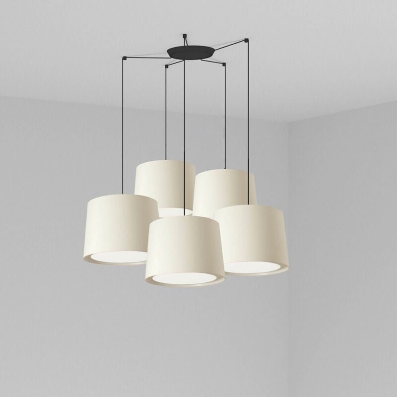 Faro conga - Cluster Pendelleuchte Weiß, E27