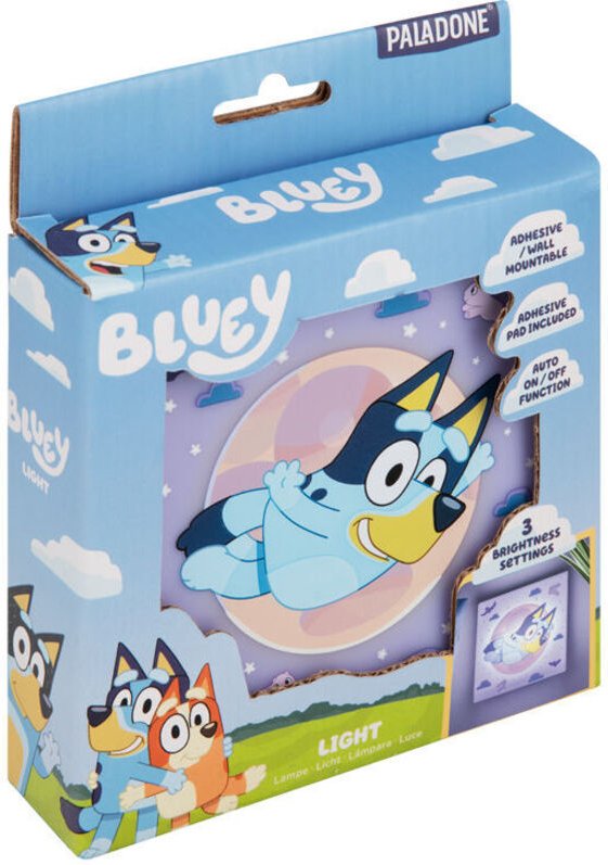 Paladone Bluey - de Wandleuchte LED Aufkleber mit automatischem Sensor und einstellbarer Helligkeit, batteriebetrieben, ...