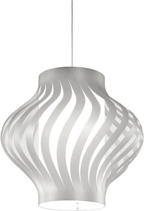 Silberne Aufhängung aus weißem Kunststoff Cm. 40 x 39 Std