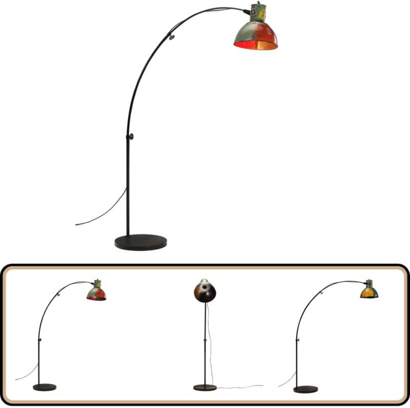 Stehleuchte 25 w Mehrfarbig 150 cm E27 - Industrielampen - Stehlampe - Wohnraumleuchte - Eisenleuchten - Vintagelampe