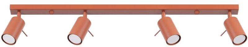 Sollux Ring Moderne Strahlerleiste 4-flammig Rot Ocker