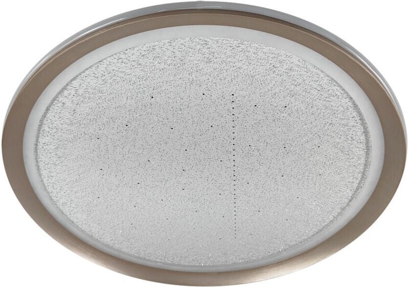 LED Deckenleuchte Bari mit Sternenhimmel weiß Ø 50 x 9 cm warmweiß-kaltweiß dimmbar