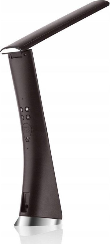 Eta LED Schreibtischlampe Braun mit Thermometer 6W