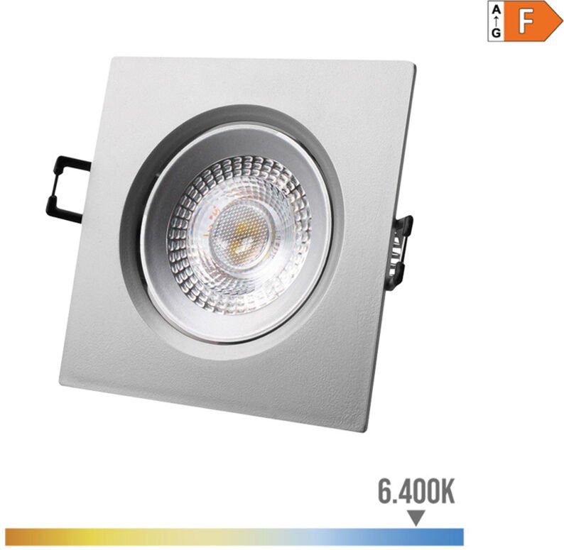 LED-Einbaustrahler EDM 5W - 380lm - 6400K - Rahmen verchromt - 31657