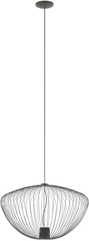 Pendelleuchte Grau Metall GU10 Ø 545 cm H: max. 200 cm Modern Frame Schirm Hängelampe