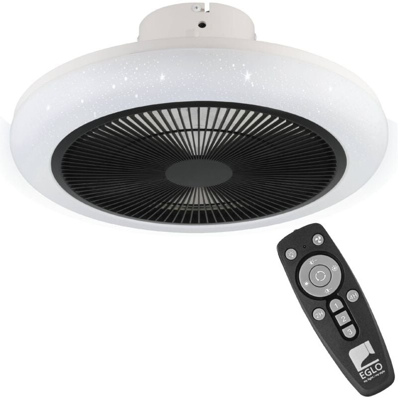 Deckenventilator mit led Beleuchtung Kostrena, Ventilator Decke dimmbar mit Fernbedienung, Timer, 3 Geschwindigkeiten, K...