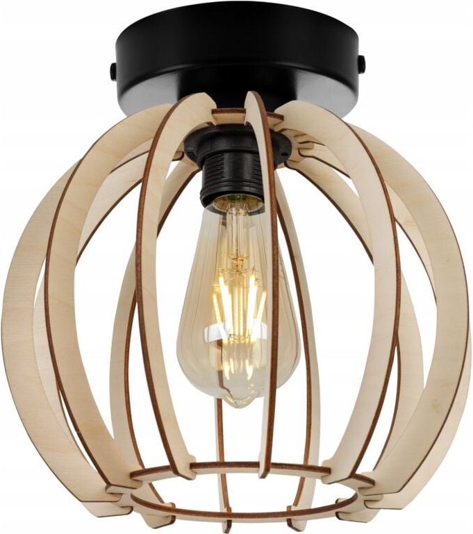 Moderne Led-Deckenhängelampe Aus Holz