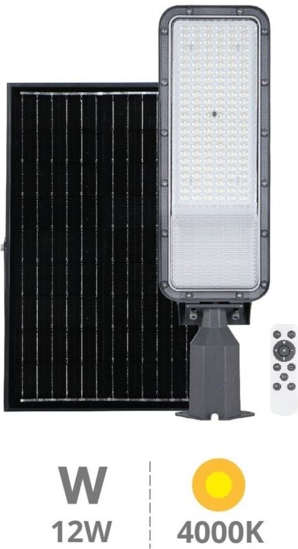 Longbia LED Solar Straßenlaterne 6W 4000K IP65 - Pro Line
