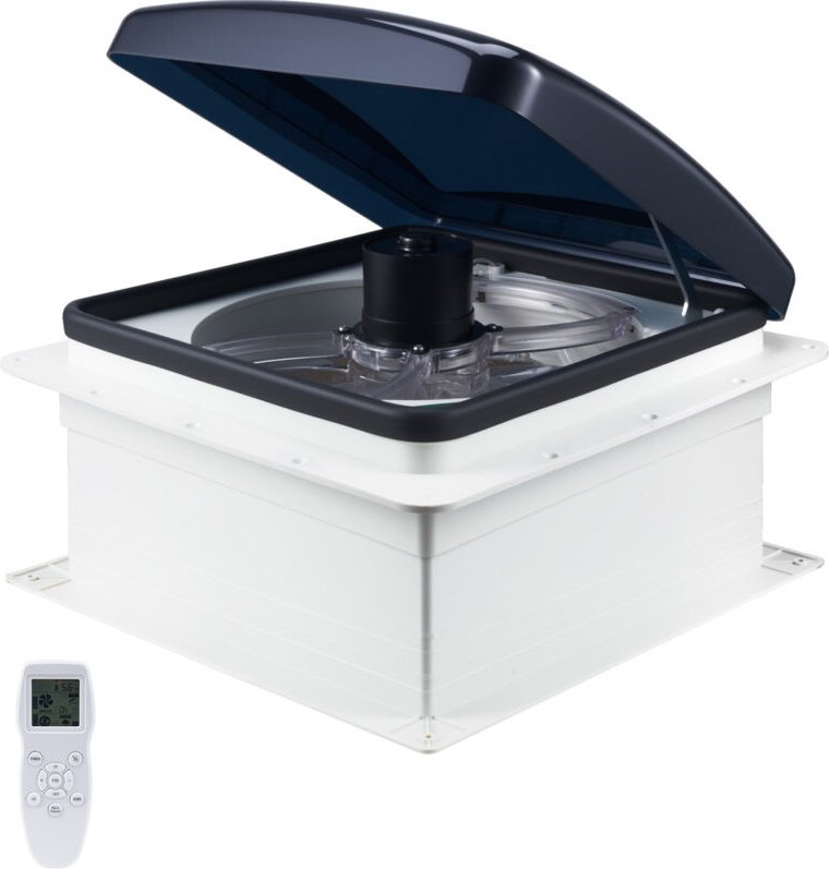 VEVOR Wohnmobil-Lüfter, Dachventilator 12 V, leistungsstarker 10-Gang-Wendelüfter mit Fernbedienung, eingebauter Gleichs...