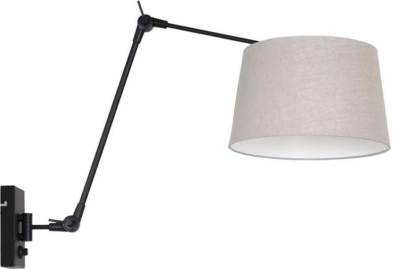 Wandleuchte - Prestige Chic - schwarz - leinen - Steinhauer