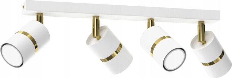 JOKEYS Streifen-Deckenleuchte, verstellbar, 4x GU10, Weißgold