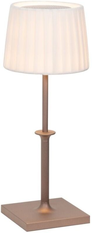 Thumbnail - Poldina Classic Zafferano led Touch Dimmer Wiederaufladbare Tischleuchte - Elegantes Design Kabellos Bronze