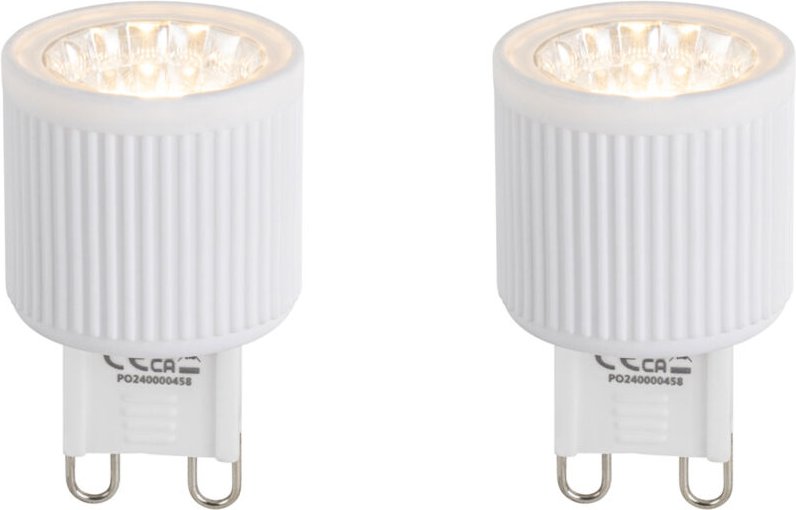 2er Set G9 24mm dimmbare LED-Glühbirnen 3W 300lm 2700K