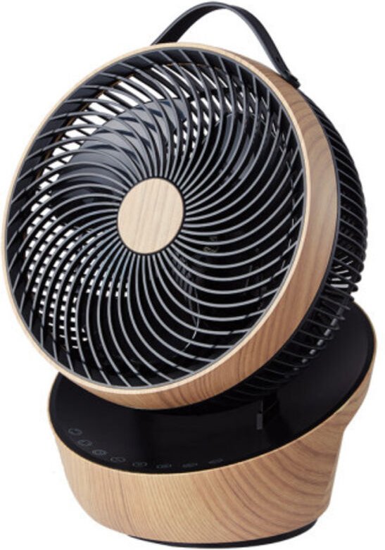 Tischventilator Rotkehlchen Rotkehlchen Schwarz/Holz 25w 12vel 3asp Motor dc Fernbedienung,Timer 36,3x27,5x24,8cm