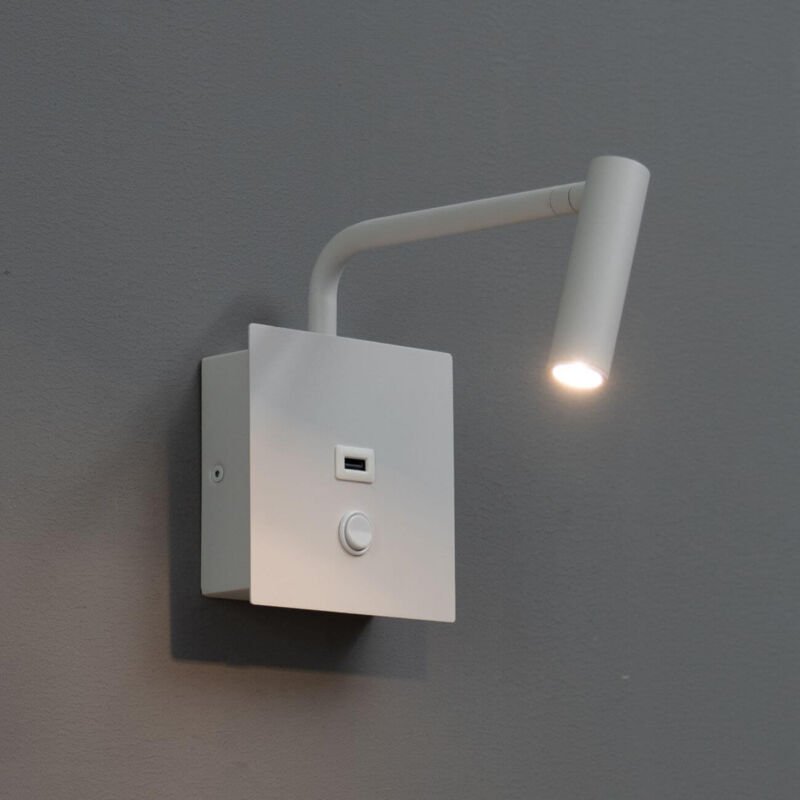 Praktische und moderne LED-Leselampe und integrierter USB-Anschluss - Miami