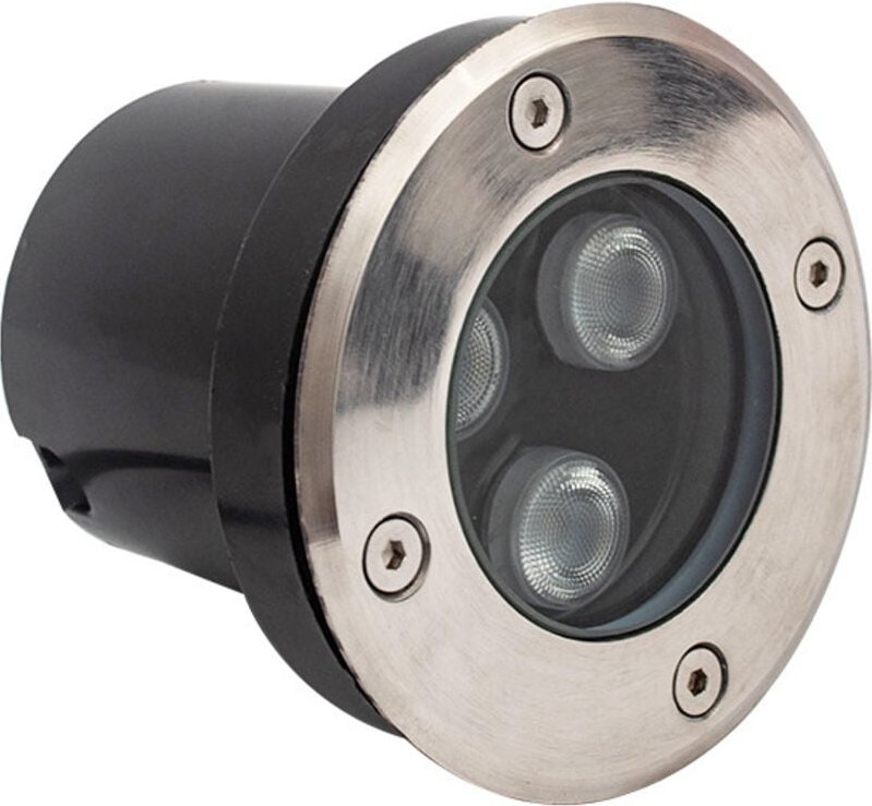 LED-Einbaustrahler, 3 W, warmweiß, für die Außenbeleuchtung von Einfahrten, Gärten, Terrassen und Treppen