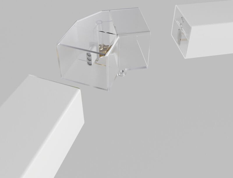 V-Stecker für Hexagon - 120° - 4 cm