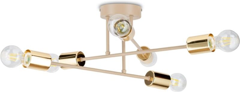 Robi Deckenleuchte Beige 6xE27 50 cm