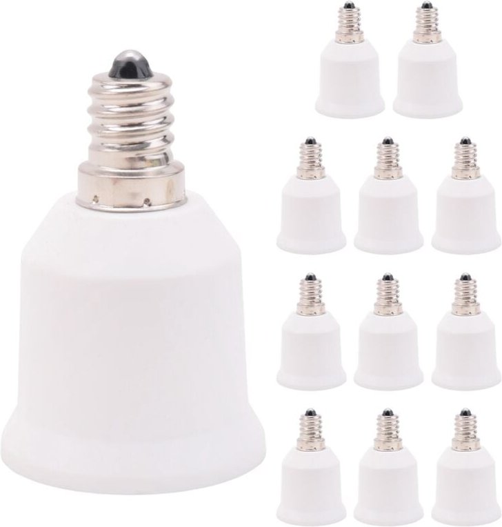 E12 auf E26 Adapter Lampenfassung Mittlerer Sockel E27 Konverter