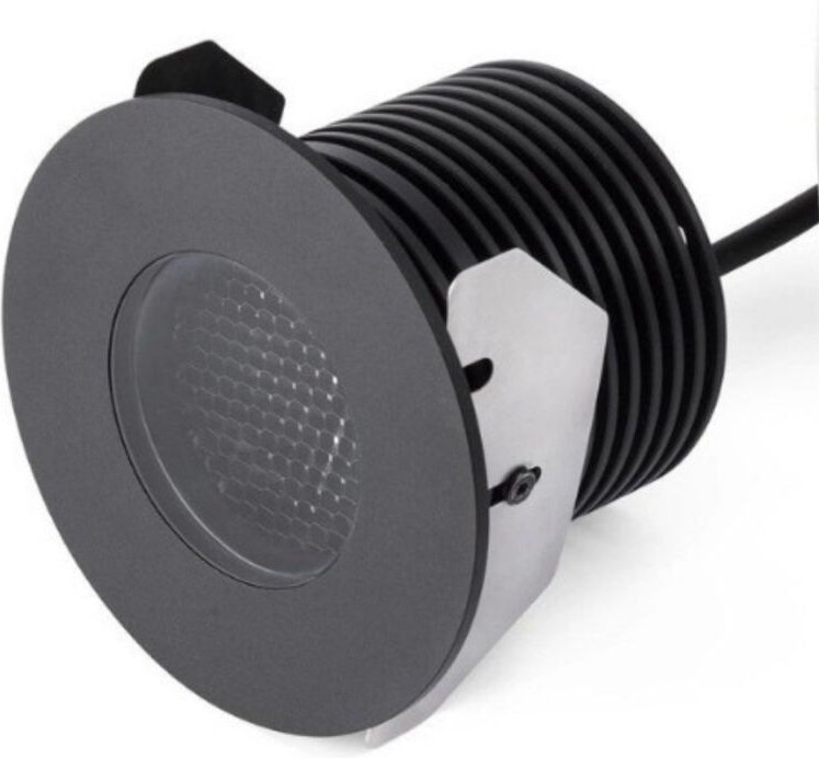 Faro Barcelona - grund led Einbauleuchte schwarz 7W 70736