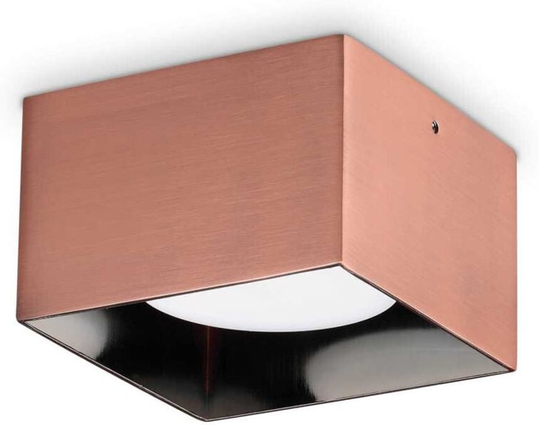 Ideal Lux - spike Quadratisches Aufbau-Downlight Kupfer