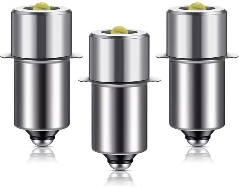 3 Stück LED-Glühbirne 3W DC 4-12V Taschenlampen-Glühbirnen Ersatz Taschenlampe Taschenlampen-Glühbirnen Umrüstung Glühbi...