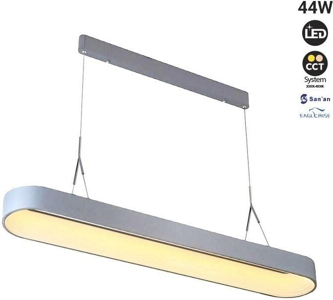 Barcelona Led - Skandinavische LED-Pendelleuchte "Ripley" cct - 44W