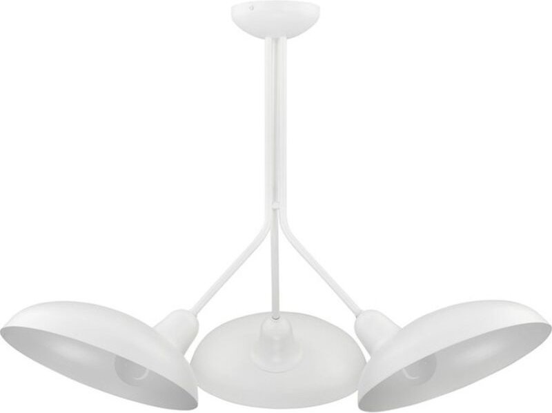 Thumbnail - Licht-erlebnisse - Deckenleuchte E27 Weiß Metall Retro Deckenlampe