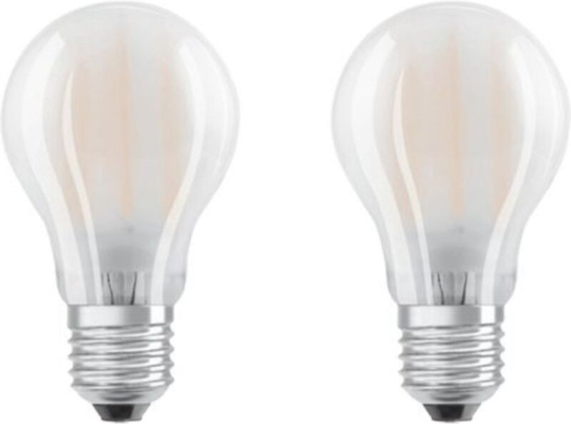 Thumbnail - OSRAM LED STAR CLASSIC A 60 BOX Kaltweiß Filament Matt E27 Glühlampe Doppelpack, 435384