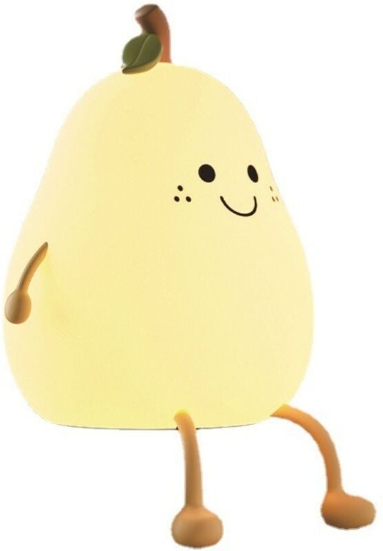 LED-Nachtlicht für Kinder, 7 Farben, wiederaufladbares LED-Baby-Nachtlicht mit Timer-Funktion, Birnen-Nachtlicht, Siliko...